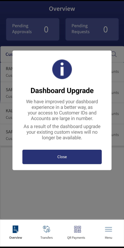 Dashboard Upgrade